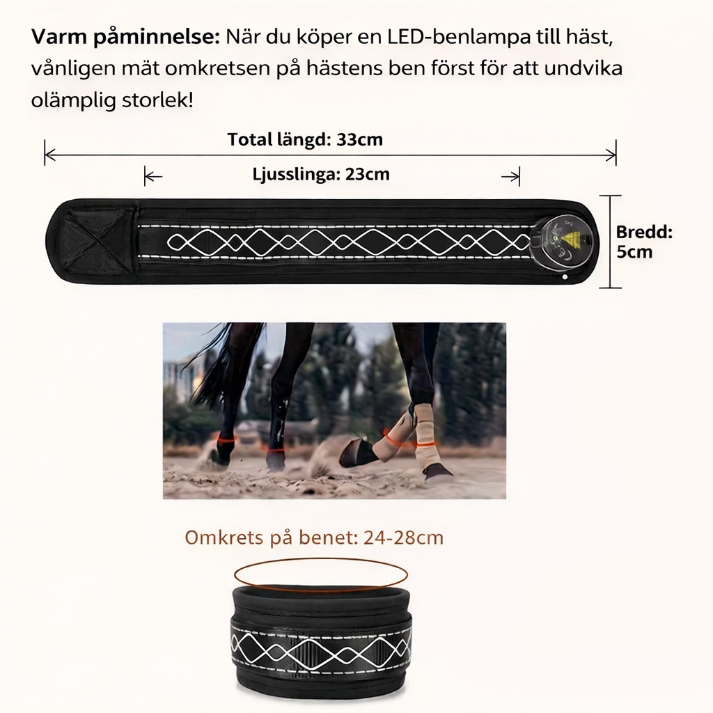 Cavallo LED & Reflex™ LEG – Synlighet i mörkret