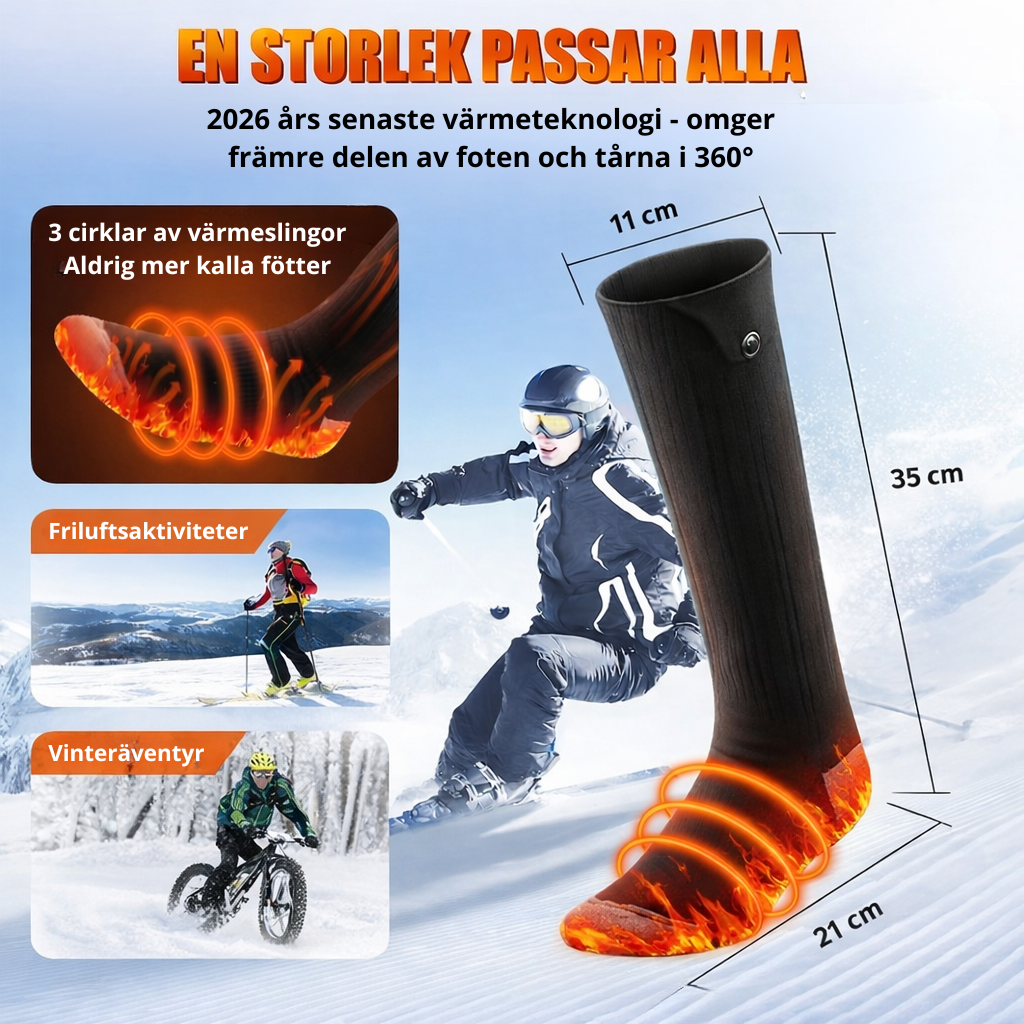 Nordic HeatStep™ - uppladdningsbara värmesockar